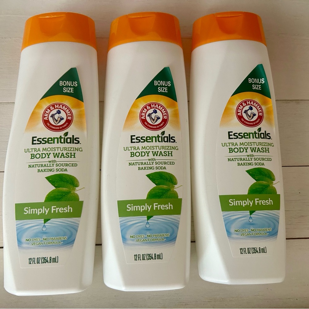 Orange and White Body Wash with Moisturizing Formula